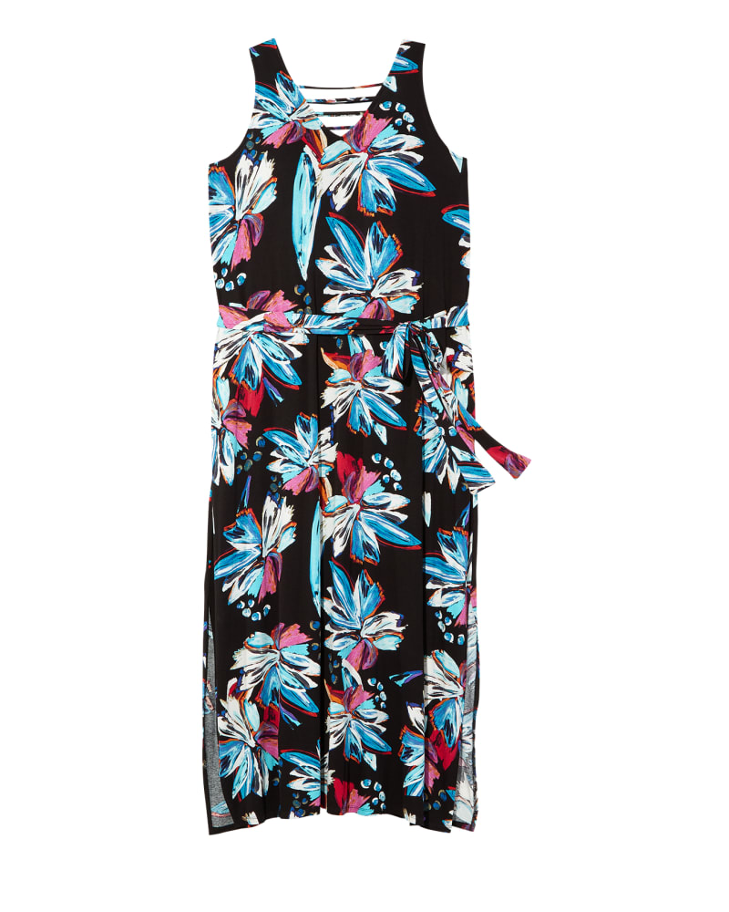 Front of plus size Olivia Self Tie Maxi Dress by Prescott New York | Dia&Co | dia_product_style_image_id:121613